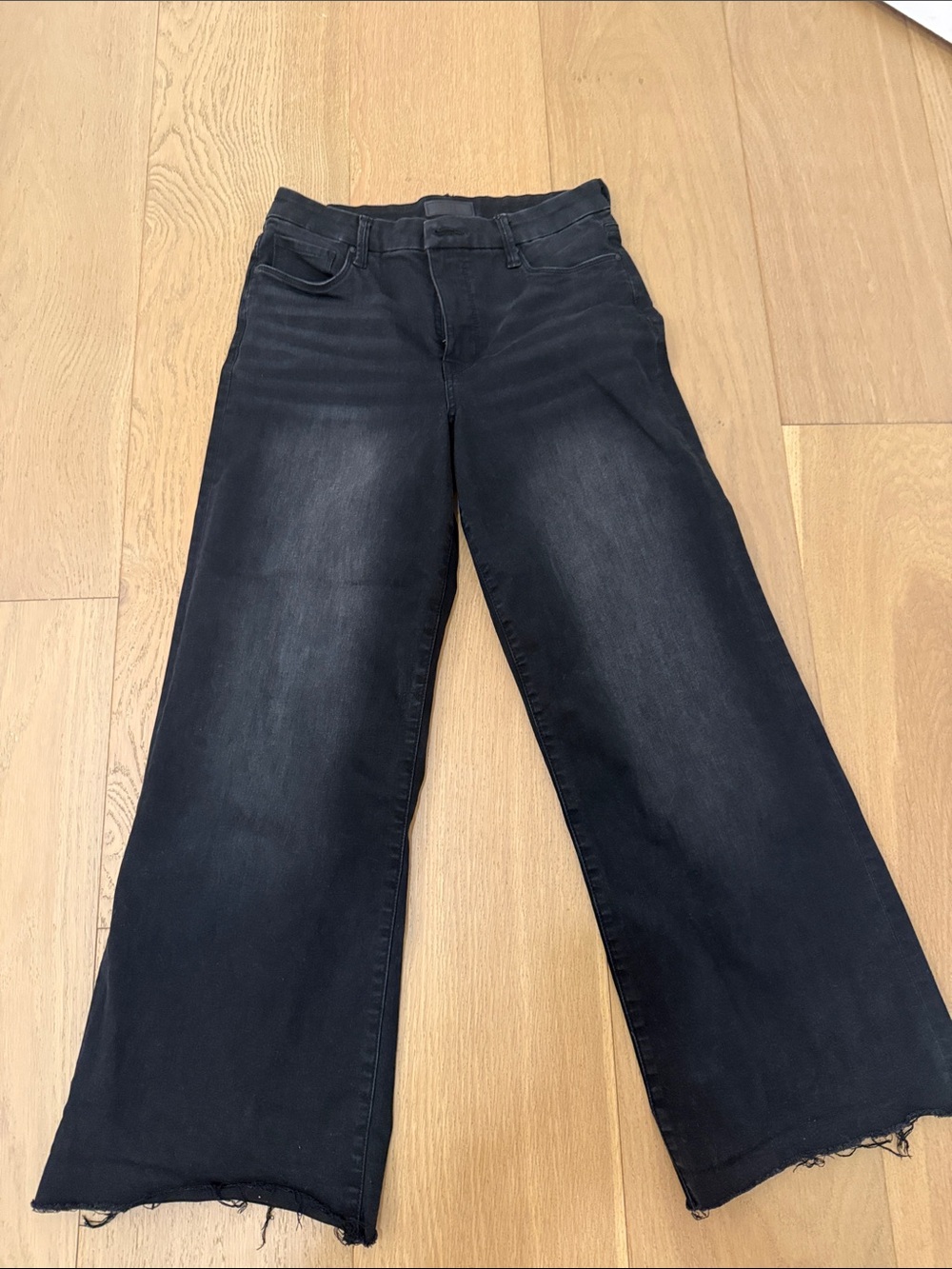 Kut from the Kloth Meg Fab Ab Black Wide-Leg Jeans